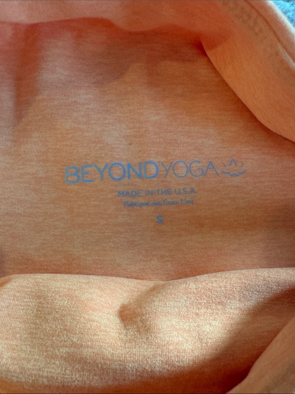High-Waist Women’s Orange Bike Shorts - beyond yoga - Picture 2 of 3